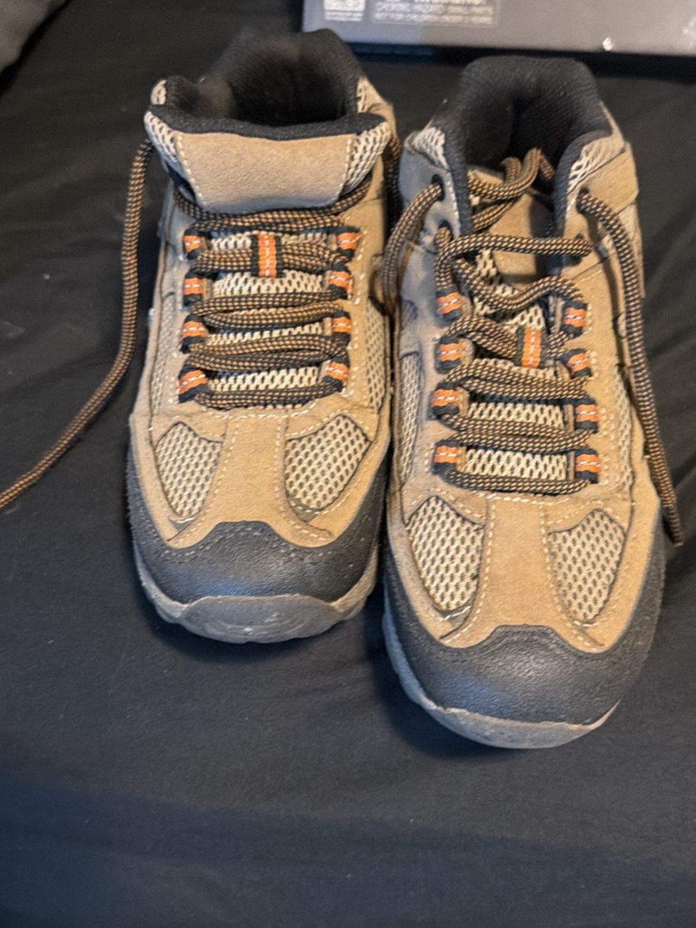 Ozark Trail Kids Tan and Black Hiking Boots